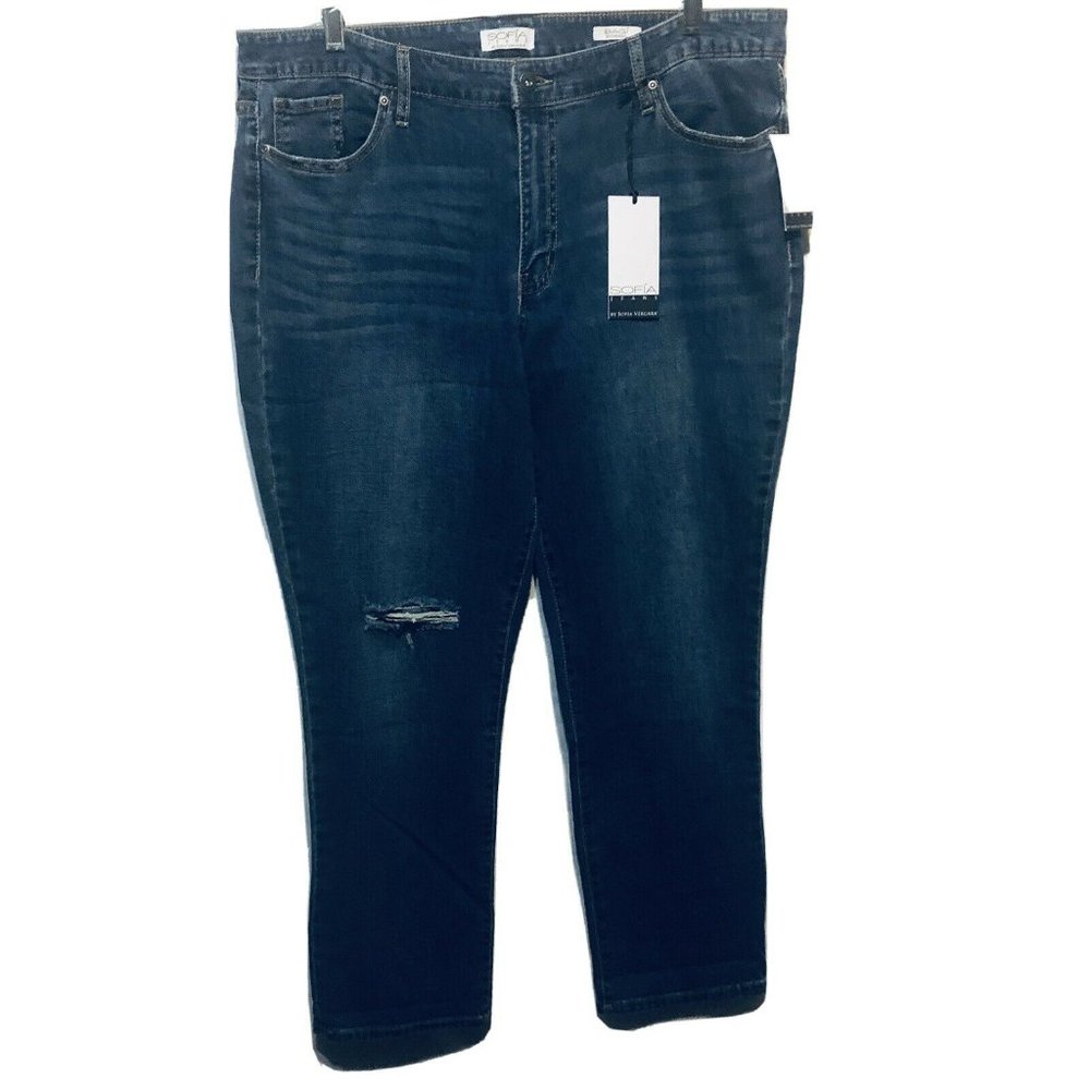 Sofia Women Distressed Jeans Sz 18 Baggy Boyfriend